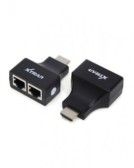 Adaptador Extensor HDMI via cabo CAT5e/6 Xtrad XT-2201