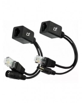 Cabo Adaptador POE (Macho/Femea) ConnectPro - Preto