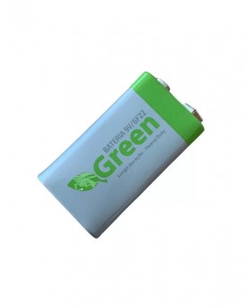 Bateria / Pilha 9V 6F22 Heavy Duty Green