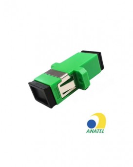 Emenda Óptica Sc Ftth Monomodo Verde Apc Passante