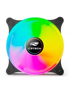 COOLER PARA GABINETE C3TECH F9-L160BK RGB 12CM C3T