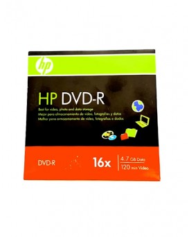 DVD R HP 4.7GB DATA 120min Vídeo