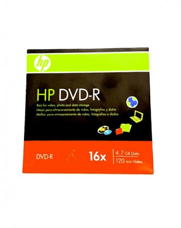 DVD R HP 4.7GB DATA 120min Vídeo