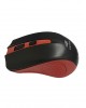 Mouse C3Tech M-W20 sem fio Preto c/ Vermelho