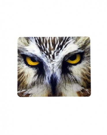 Mouse Pad 180x220x2mm Estampa de Coruja EXBOM 